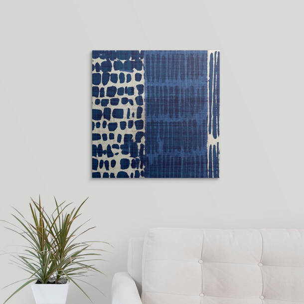 Dakota Fields Indigo Batik Indigo Batik III Print Wayfair